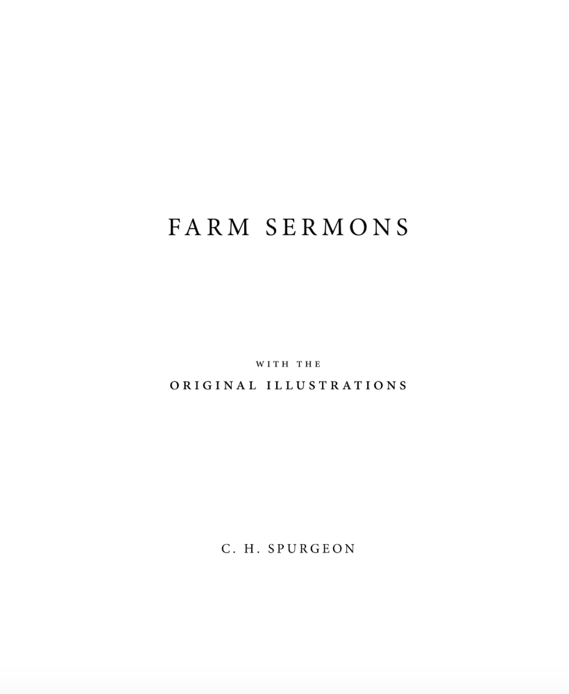 (COMING SOON) Farm Sermons